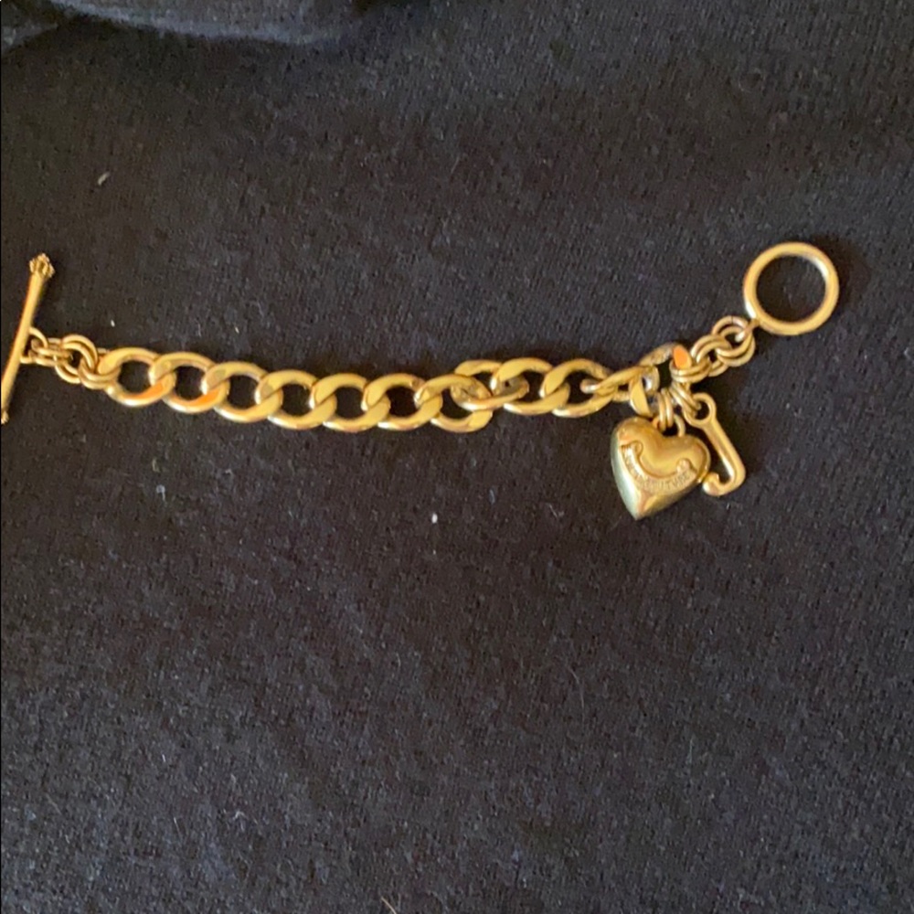 Gold Juicy couture charm bracelet